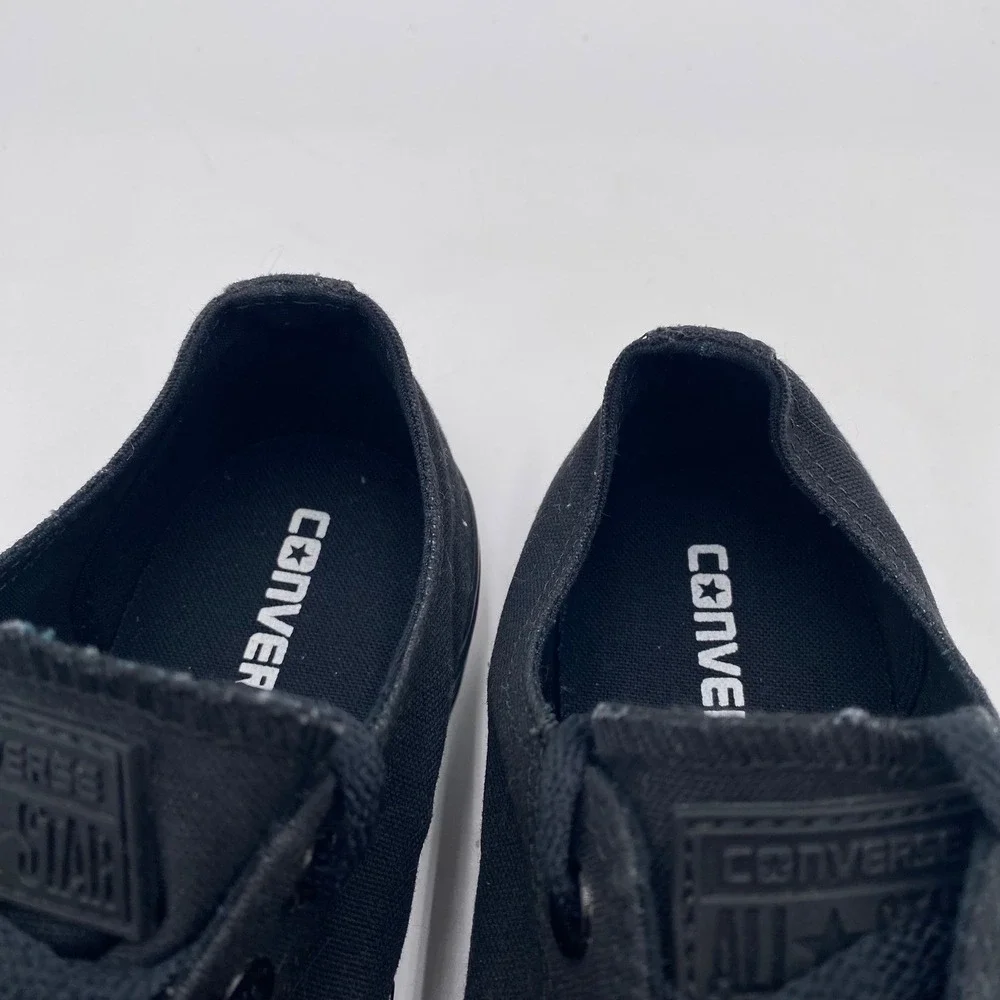 Converse Chuck Taylor All Star Low Top Sneaker Mens 9 Black M5039 Triple Black - Picture 4 of 14